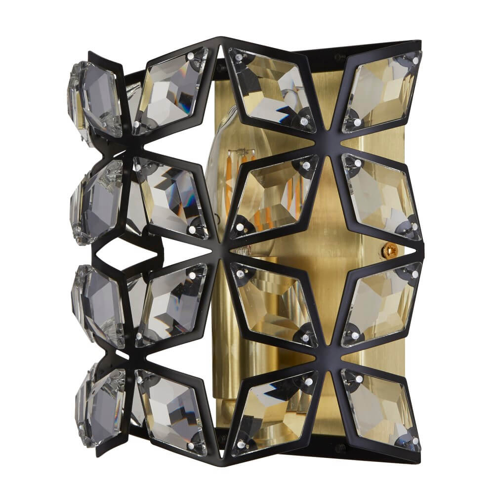 Searchlight Wandlamp Iris goud - 59811-1BSB
