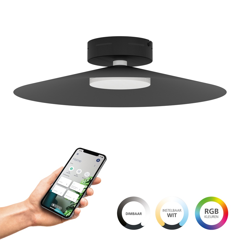 Eglo Design plafondlamp Conomavilla-Z smart zwart - 902182