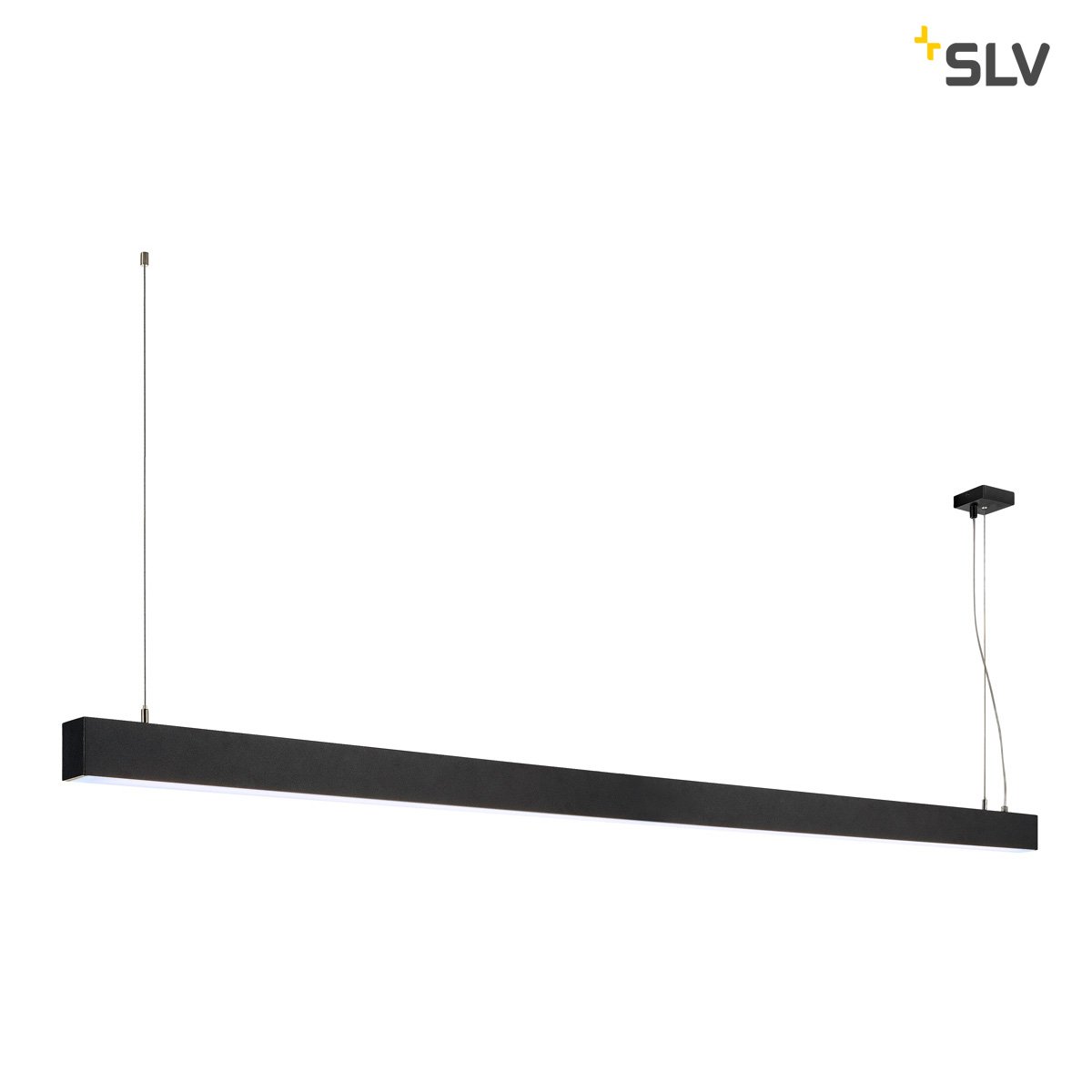SLV Kantoor hanglamp Glenos 4000K 200cm zwart - 1001409