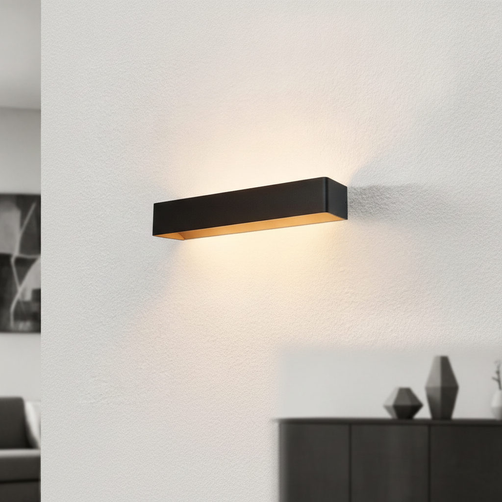 Artdelight XL muurspot Mainz met led - WL MAINZ XL ZW-GO