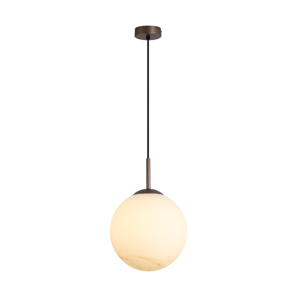 Hanglamp Carrara 1-lichts bruin