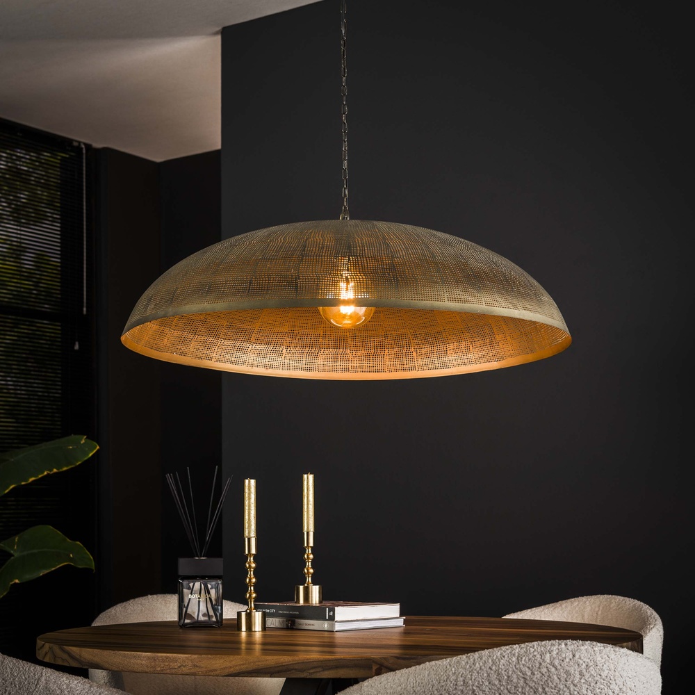 Lyora Metalen gaas hanglamp Cosmic Ø 92cm - koper brons - 7030/30