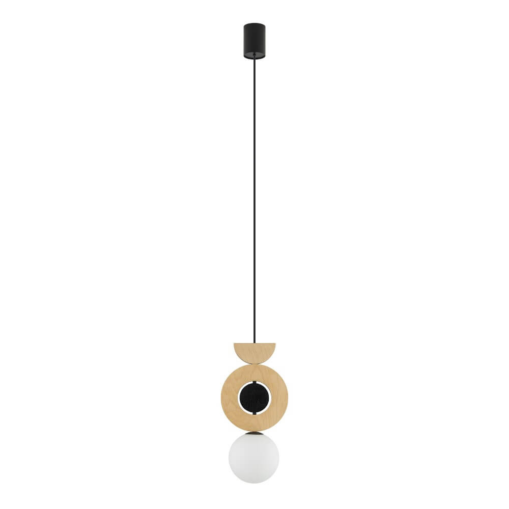 Lyora Design hanglampDrops Wood B 1-lichts hout - 11174