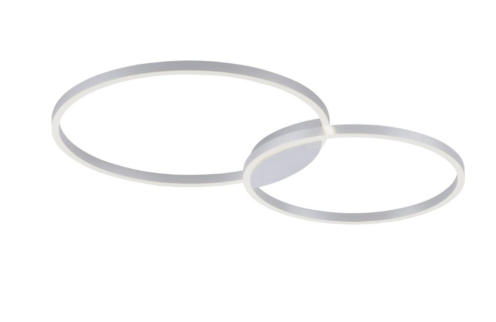 Paul Neuhaus Design plafondlampQ-Kate 2-rings 96cm grijs - 6589-95