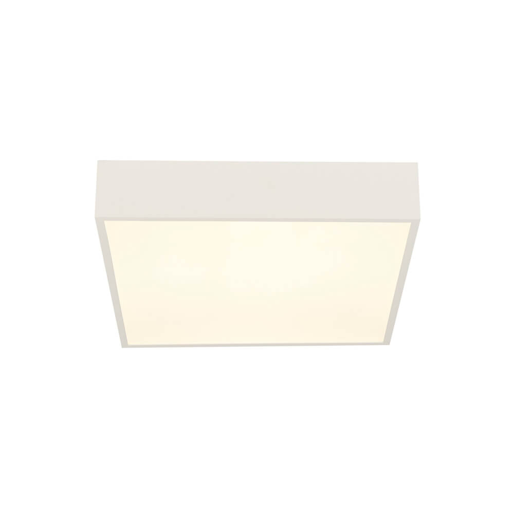 Searchlight Badkamer plafondlamp Zeus vierkant wit - 72370WH