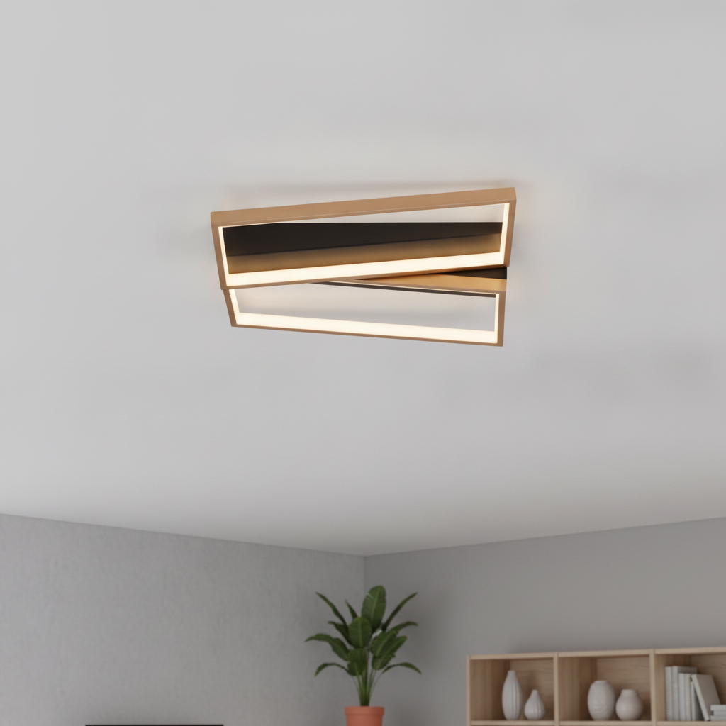 Lyora Design plafondlampElize zwart met goud - 110486