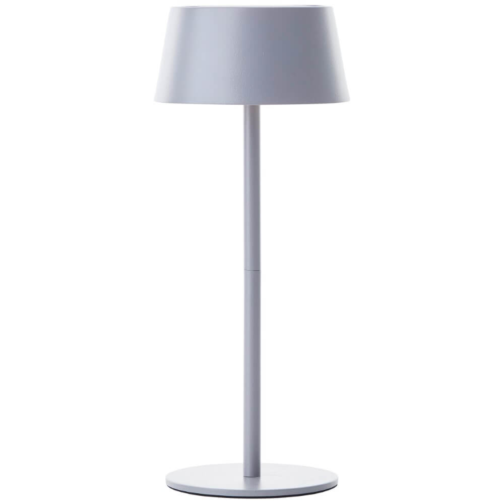 Brilliant Grijze design tafellampPicco op batterij - G40400/22