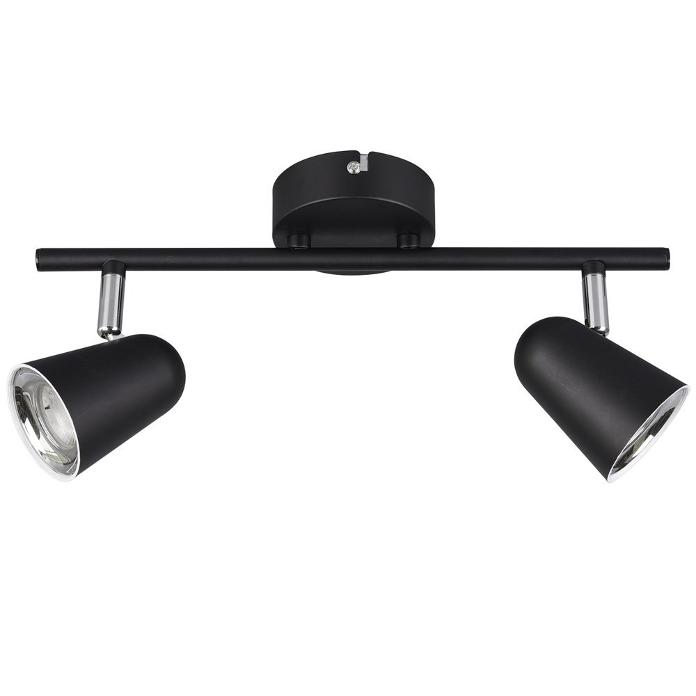 Trio Zwarte plafondspotToulouse 2-lichts - R82122132