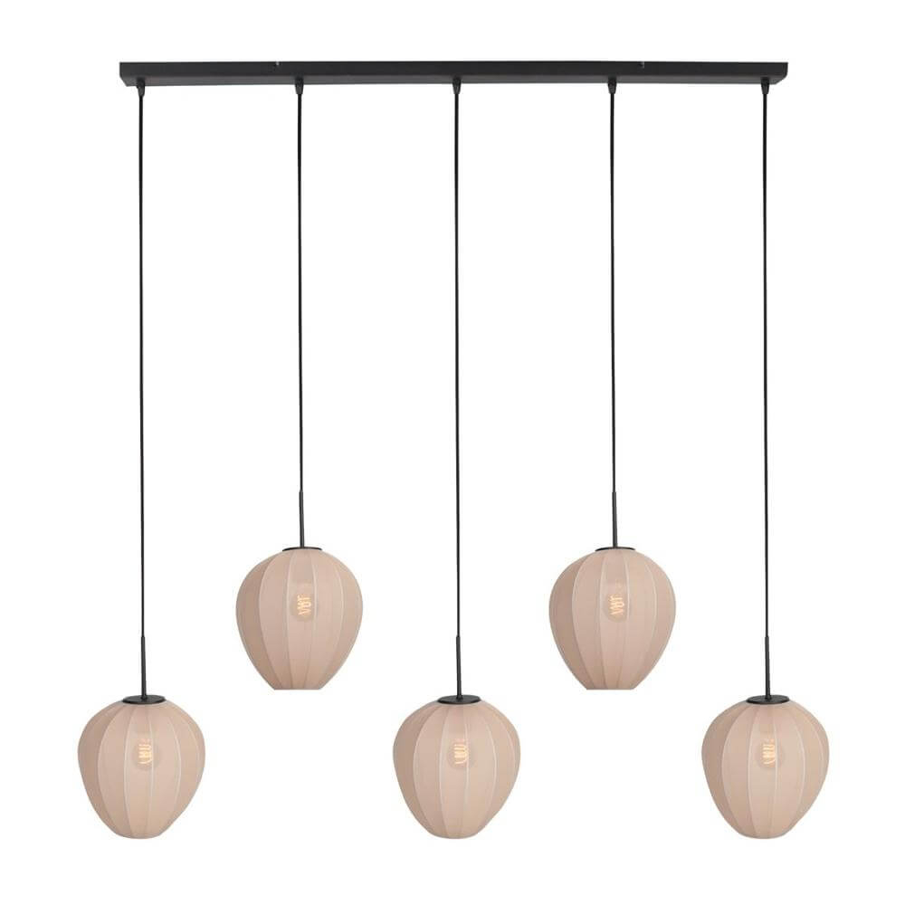 Steinhauer HanglampHaloSwap met 5 crème kappen - 4288ZW