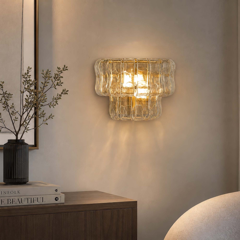 Wandlamp Bowlight goud Searchlight 5,05342E+12
