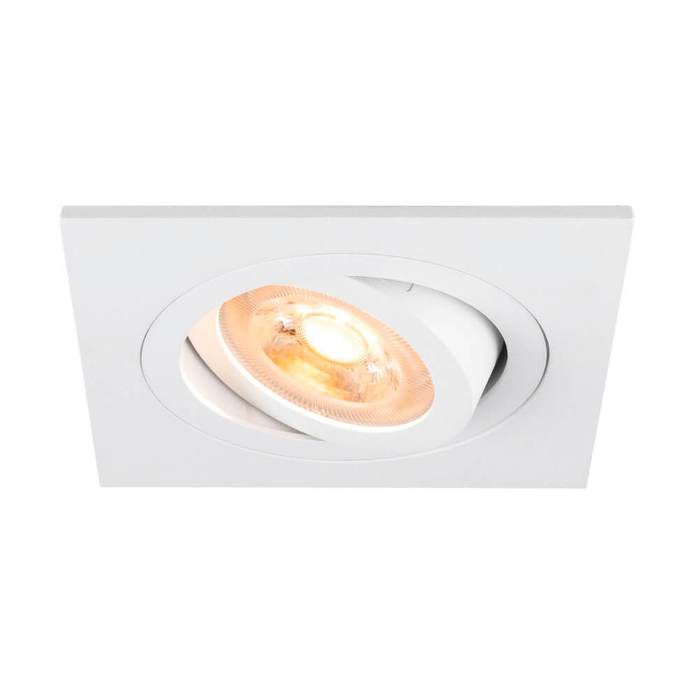 SLV InbouwspotNew Tria 75 vierkant - wit - GU10 - 1007377