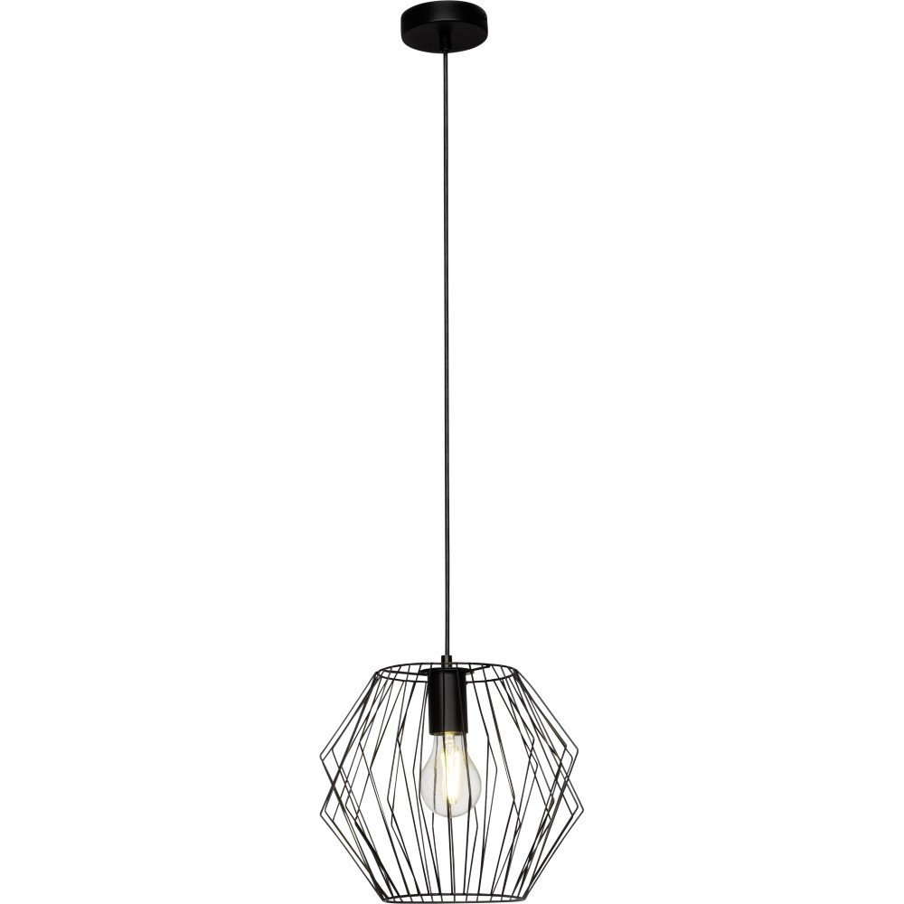 Brilliant Zwarte hanglampNoris Ø 28cm - 54170/06