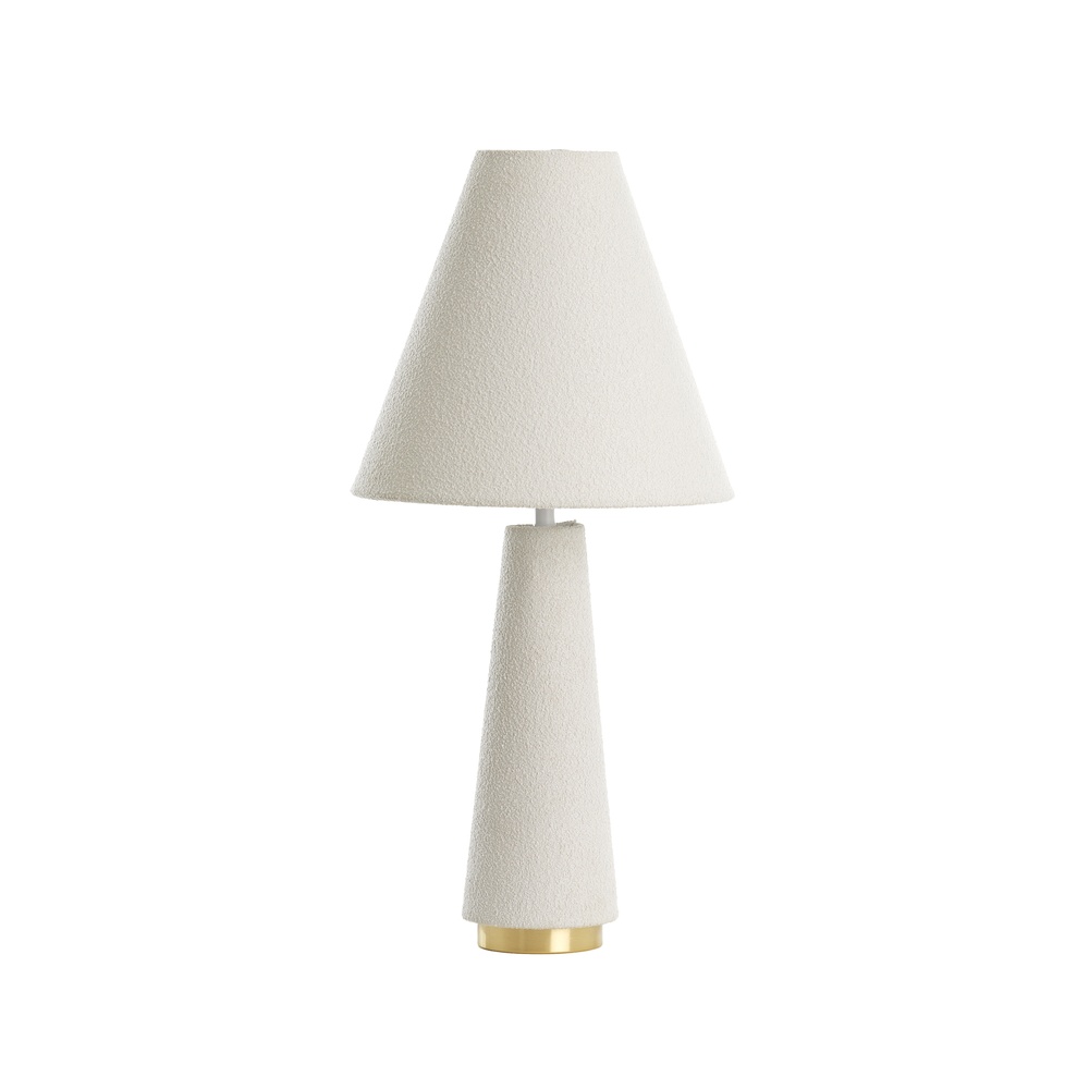 Light & Living Schemerlamp Devia Ø 30cm - bouclé - beige - 1891543