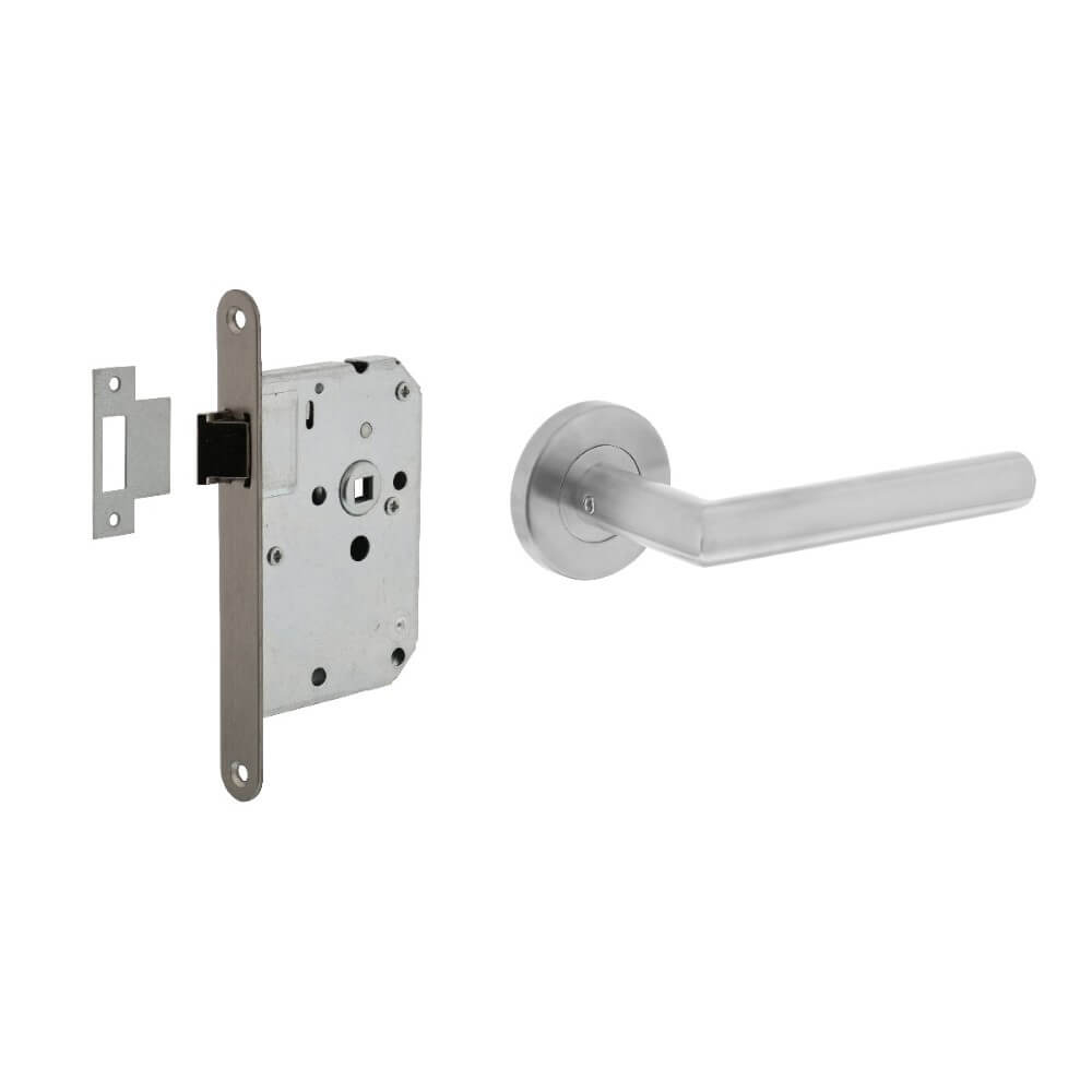 Intersteel Compleet deurklinksetHoek 90 RVS - 0035.210005