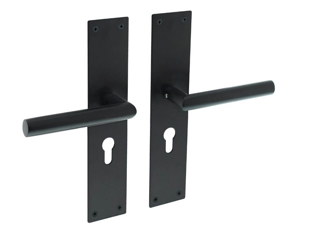 Intersteel Strakke deurklinkJura cilindergat 55mm zwart - 0023.058329