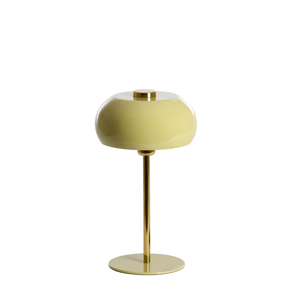 Light & Living TafellampSurin Ø 23cm - glans licht groen met goud - 1890176