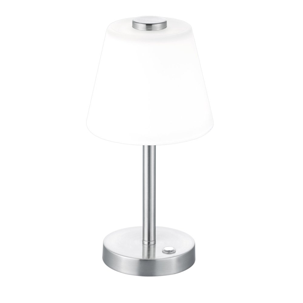 Trio Design schemerlampjeEmerald RVS met wit - 525490107