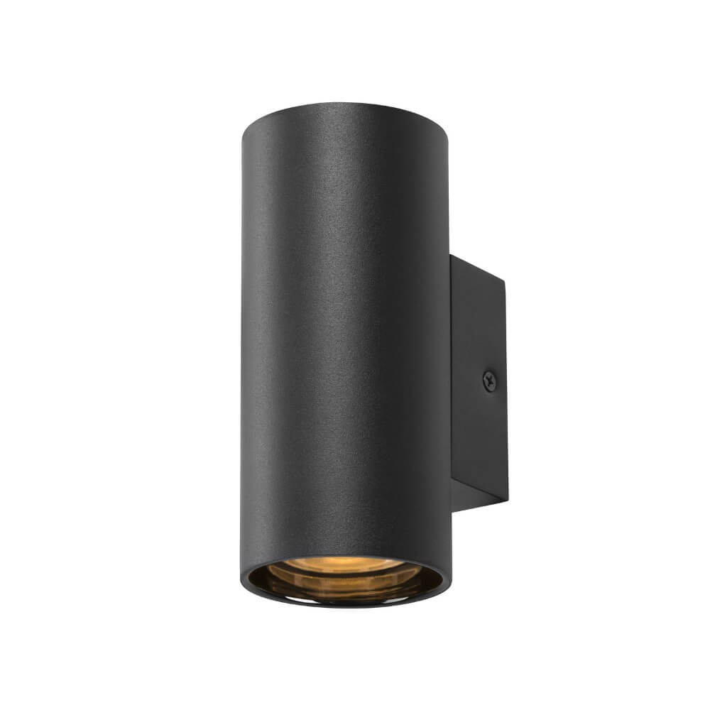 SLV Zwarte wandspotAsto Tube down - 1x GU10 - 1006441