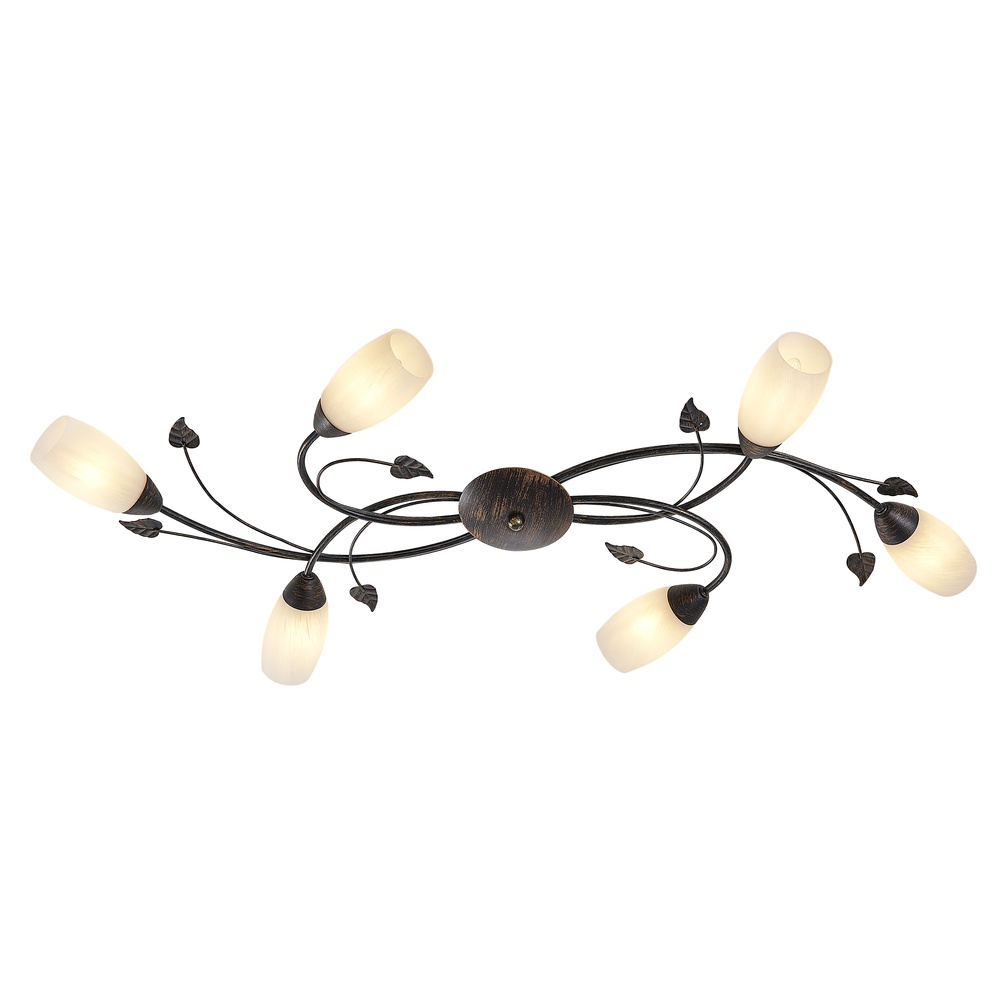 Globo Plafondlamp Venezia roest bruin - 60800623X