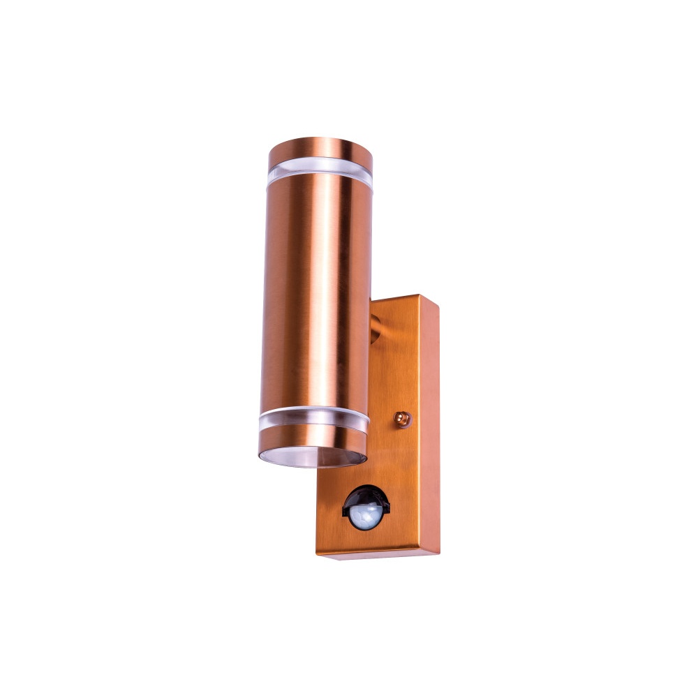 Lyora Dubbele wandspot met sensorOpden Roodkoper - 2x GU10 - ILDED049