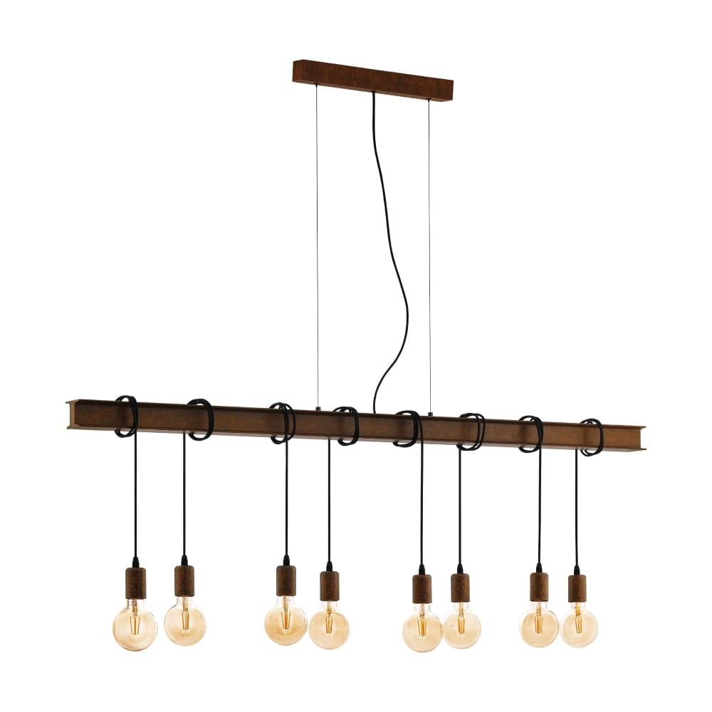 Eglo Eetkamer hanglamp Townshend 4 roestbruin - 43524