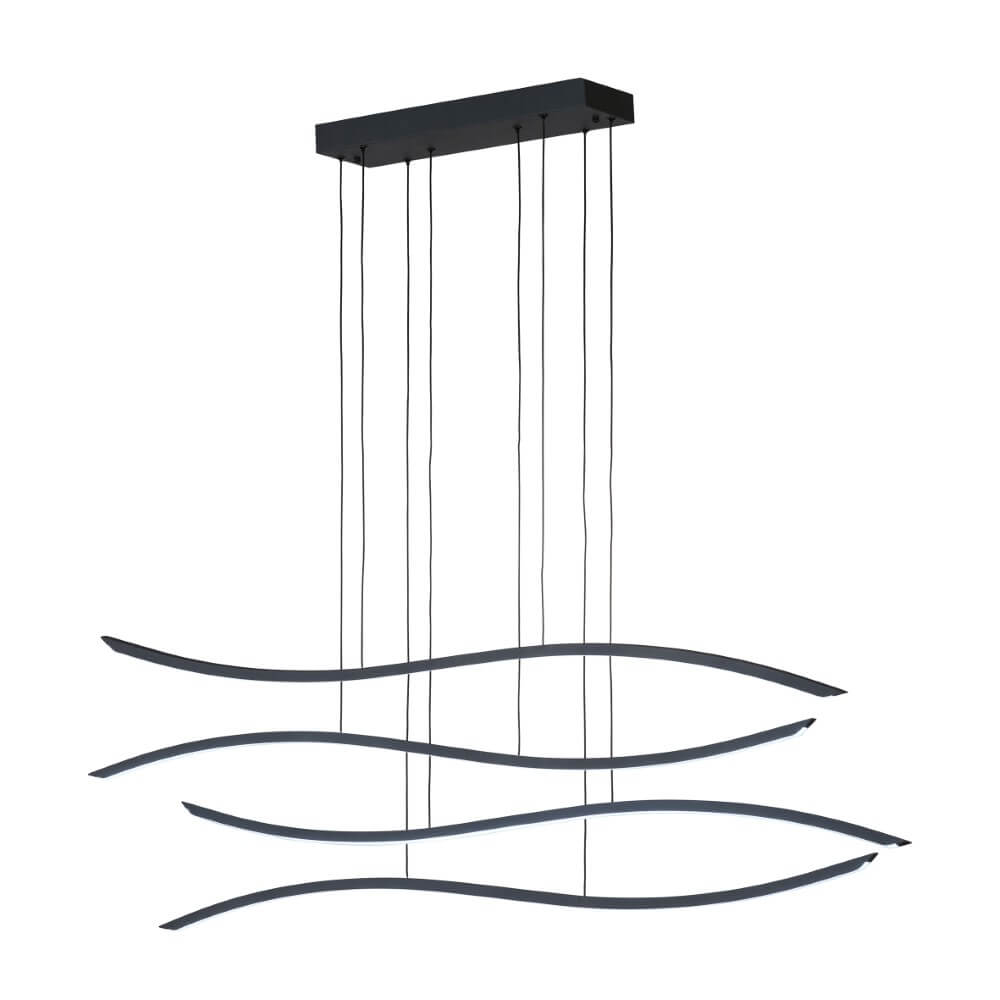 Fischer & Honsel Design hanglampFisk zwart - 61042
