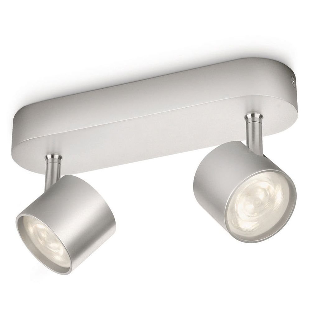 Philips Plafondspot Led My Living Star 2-lichts metaalgrijs - 562424816