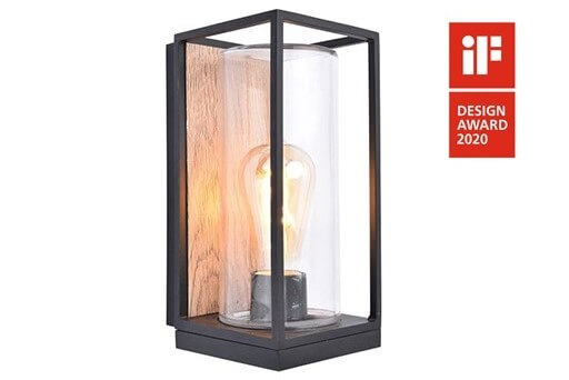 Lutec Wandlamp Flair zwart - reddot award - 5288814012