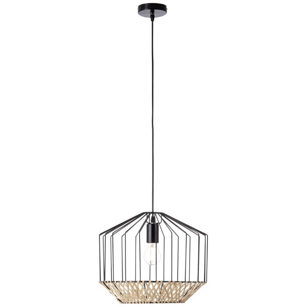 Brilliant DraadlampTemplo met rotan - 99193/76