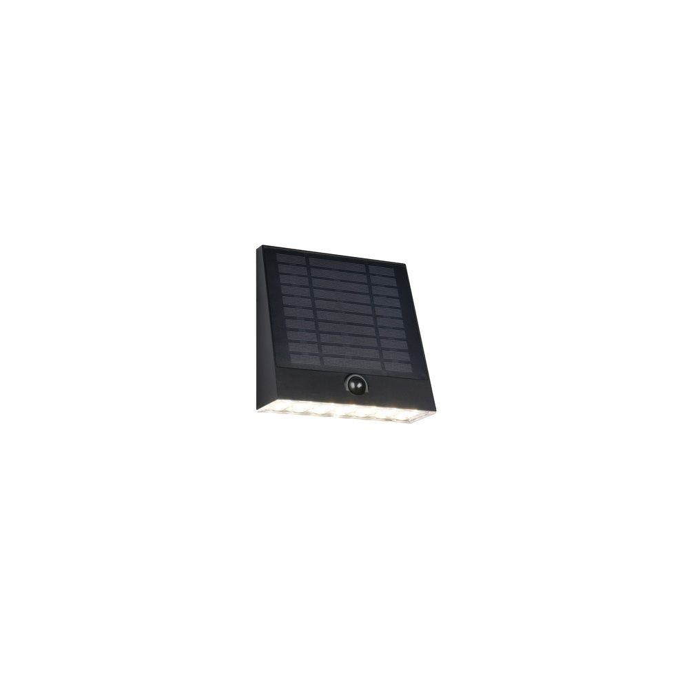 Trio Solar wandlampje Alvorada zwart hybride - R23326102