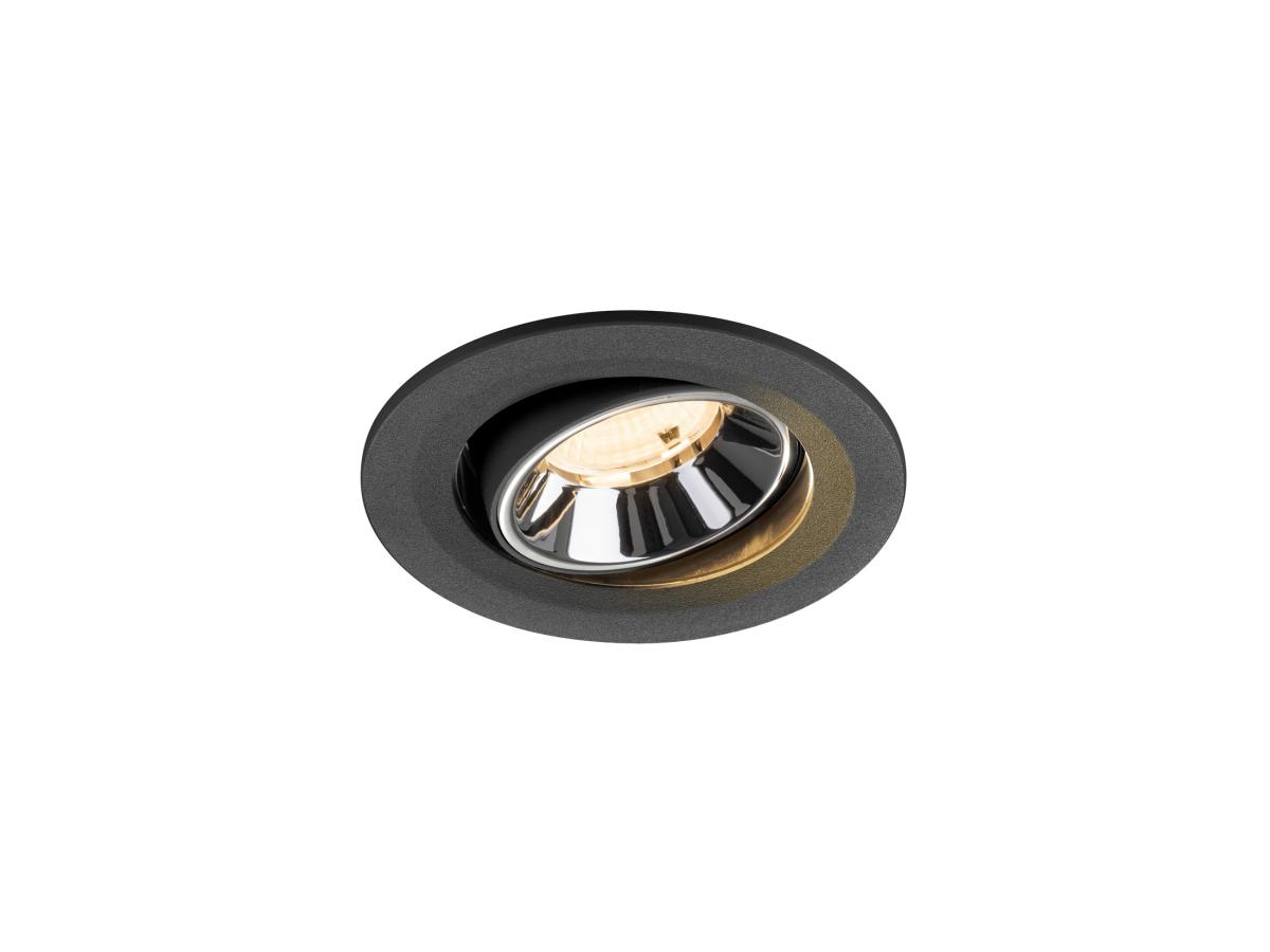 SLV InbouwspotNuminos Move S zwart/chroom 2700K - 55gr - 1009495