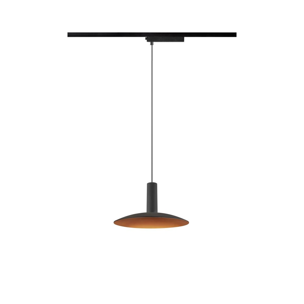 SLV Hanglamp voor railLalu 1 fase zwart Ø 22cm - 1010798