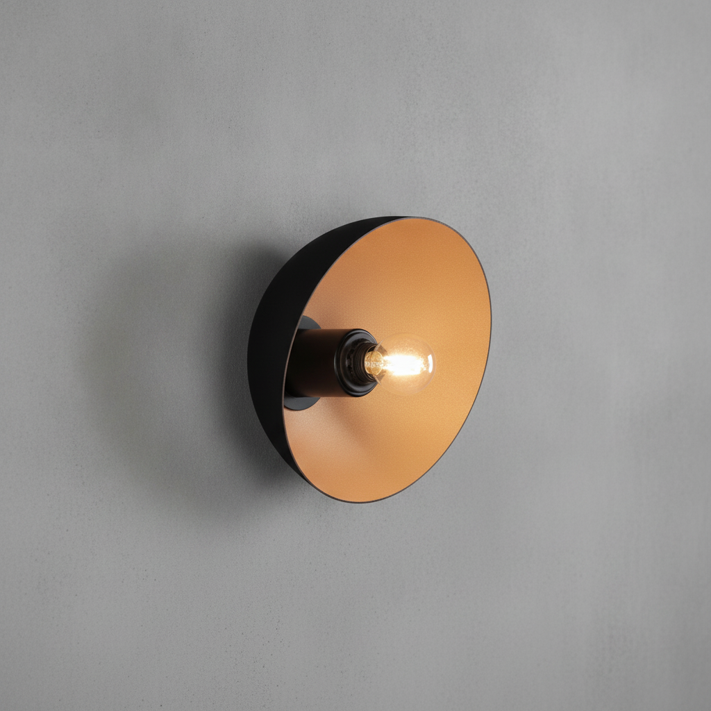 Lyora Design wandlamp Onia zwart met goud - 109481