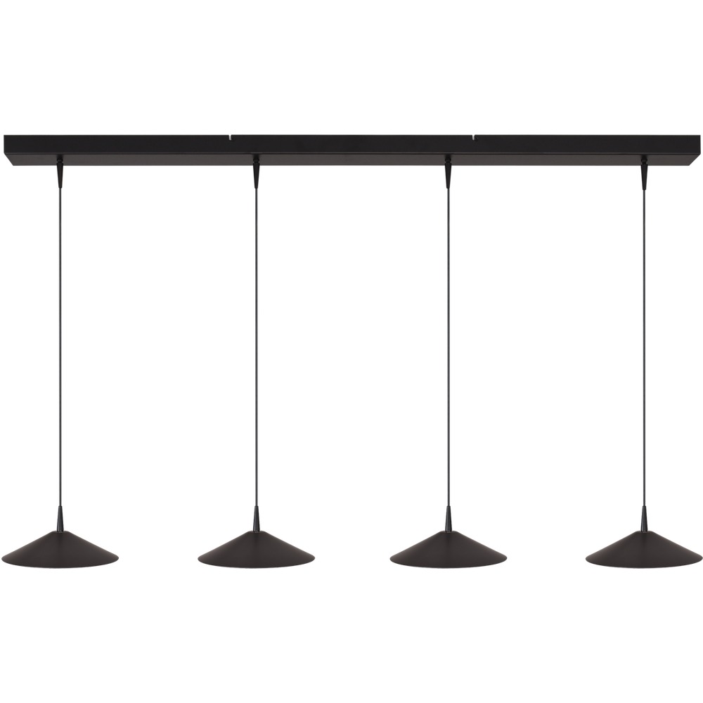 Masterlight 4-lichts hanglamp Ceppo zwart Ø 22cm - 2151-05-81-130-4-22