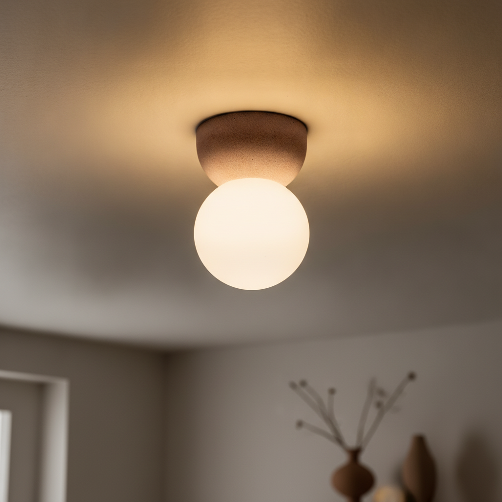Lyora PlafondlampZero rood met wit - 109277