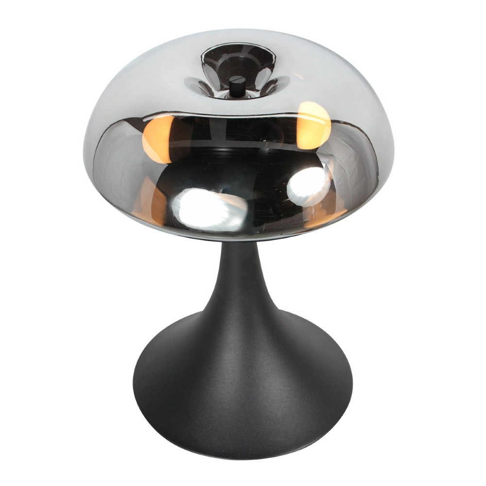 Tafellamp Ancilla zwart met smoke glas Steinhauer 8712746191943