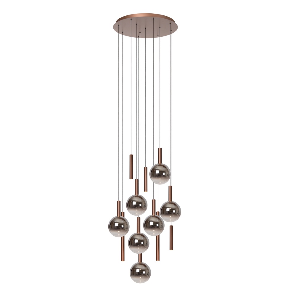 Premium by Lucide Design vide hanglampJasmine koper 12-lichts - 74420/12/65