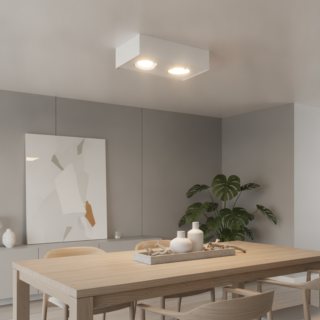 Artdelight Design plafondlamp Brooklyn dubbel wit - PL BROOKLYN2 WI