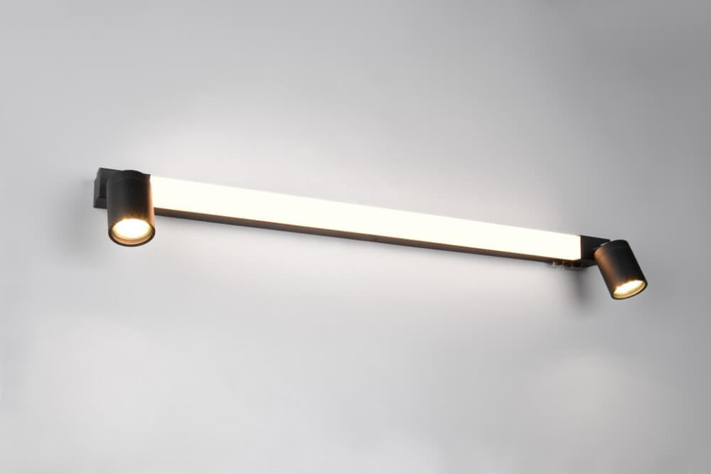 Trio SpiegellampEnrico 90cm - zwart - 281479332