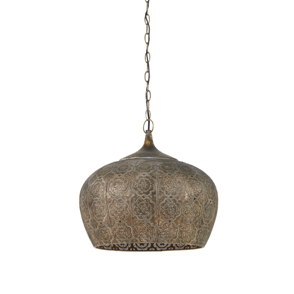 Light & Living Hanglamp Emine Ø 43,5cm bruin - 3084456