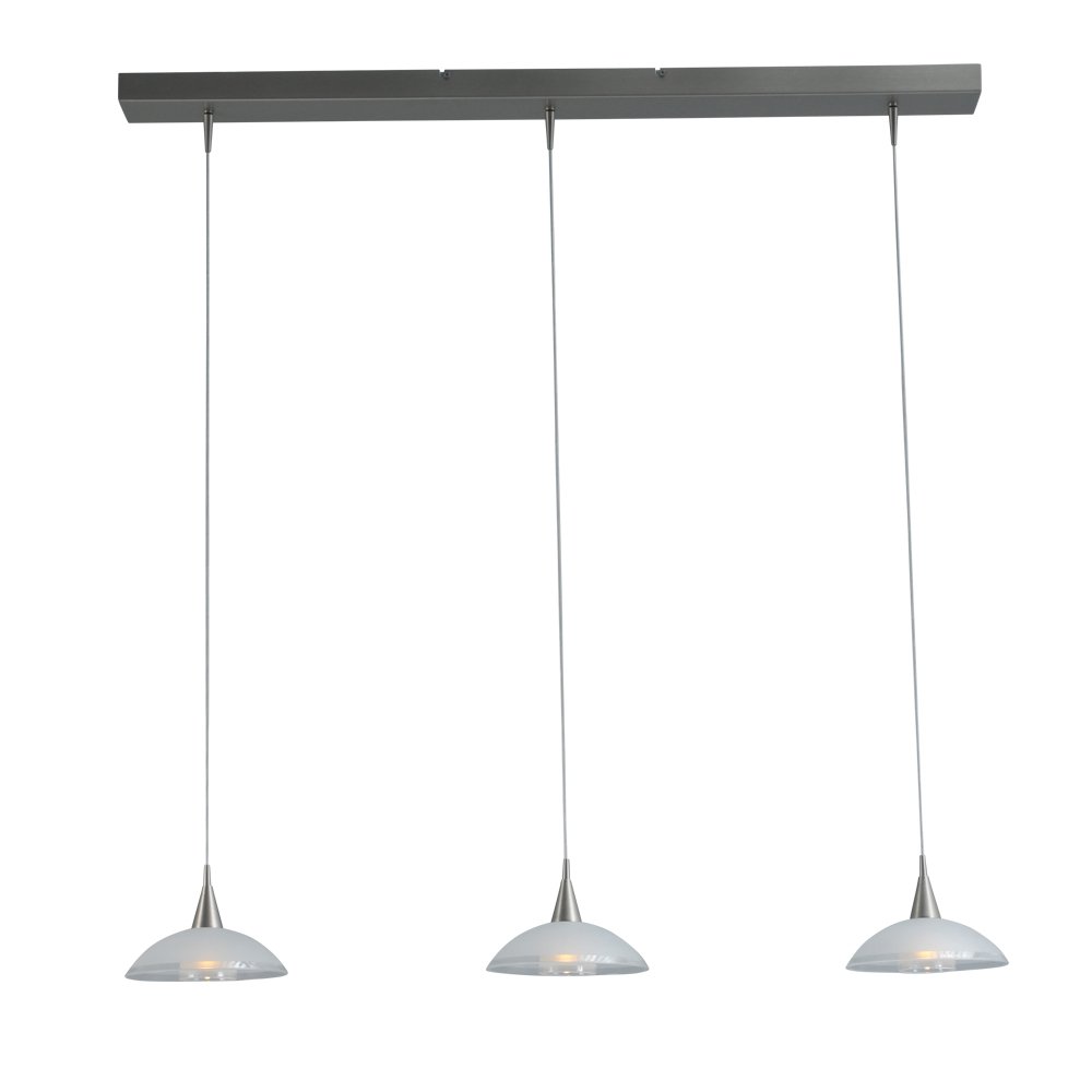 Masterlight Design eettafel lampMelani 3-lichts nikkel - 2481-37-06-100-3-DW
