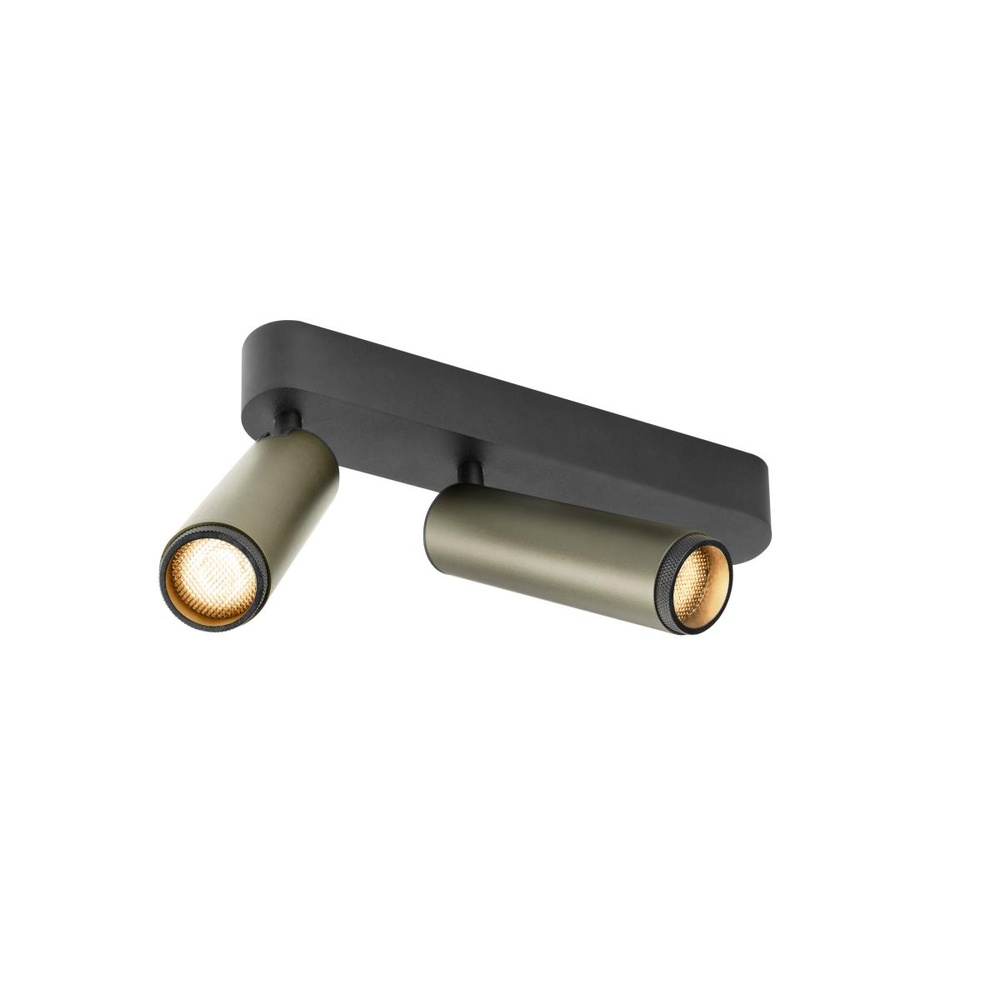 SLV OpbouwspotGrip! M 2-lichts brons 2700K - 1009080