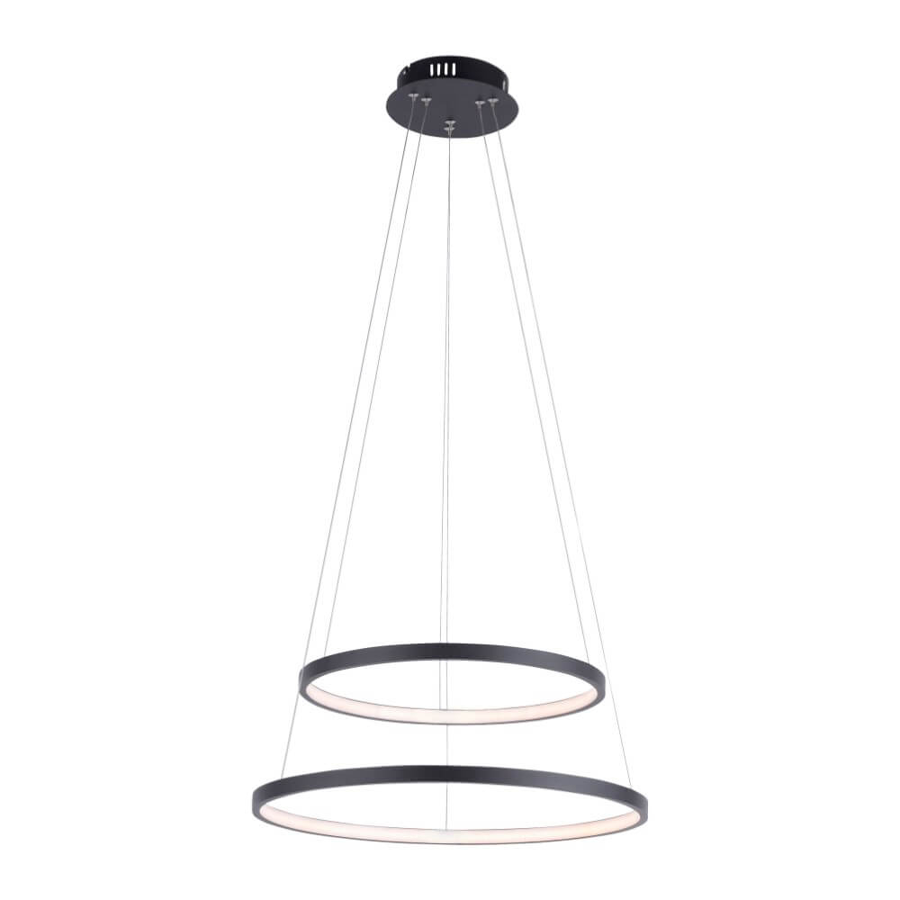 Just Light Ronde hanglampCircle antraciet - 11525-13