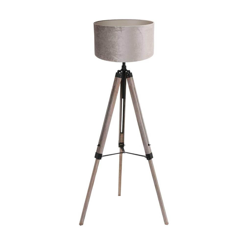Steinhauer Tripod vloerlampTriek met zilvere kap - 4106ZW