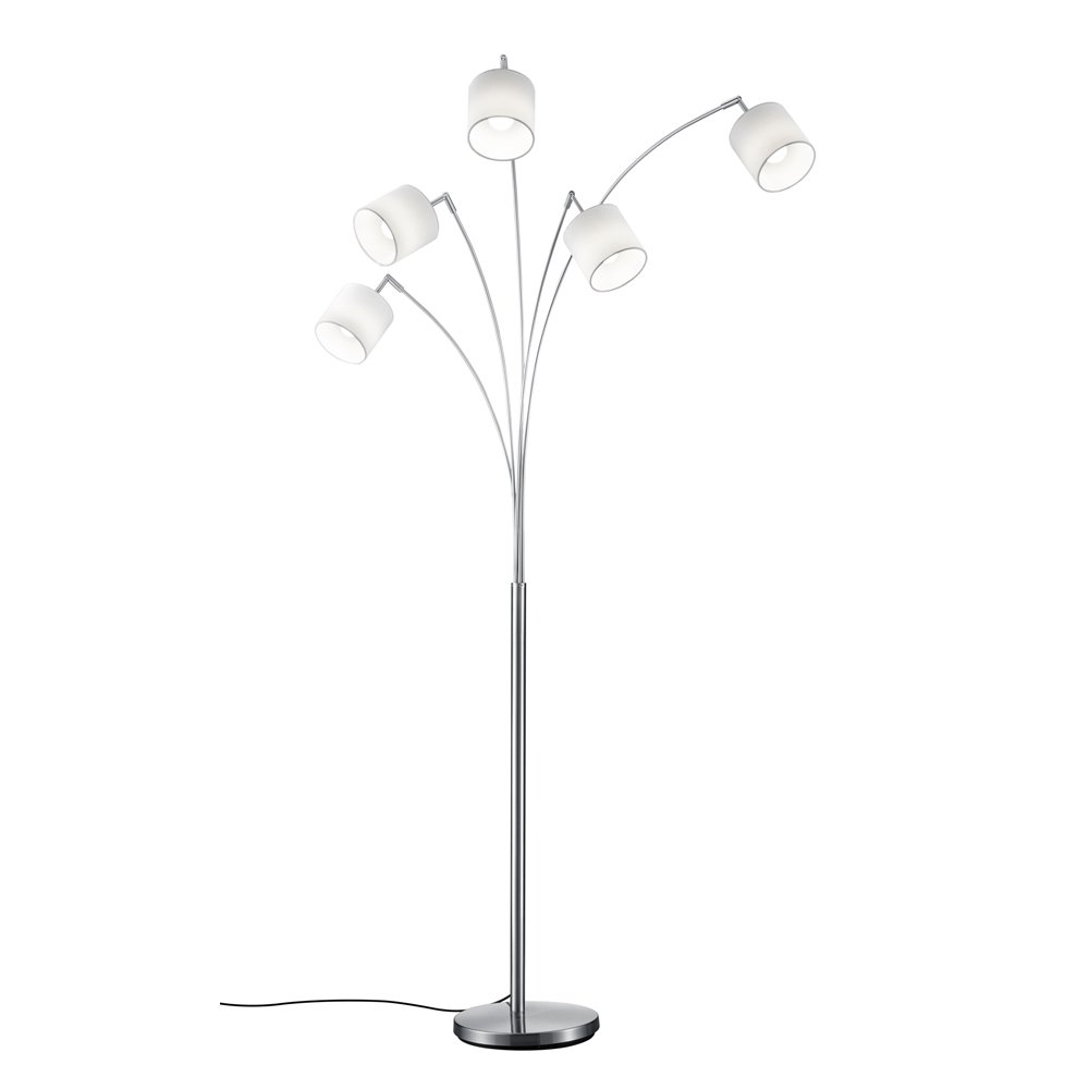 Trio Design schemerlampTommy 5-lichts grijs - R46330501