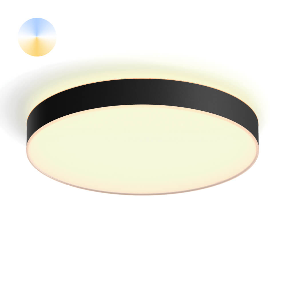 Philips PlafondlampHue Enrave XL - White Ambiance Ø 55,1cm zwart - 915005997101
