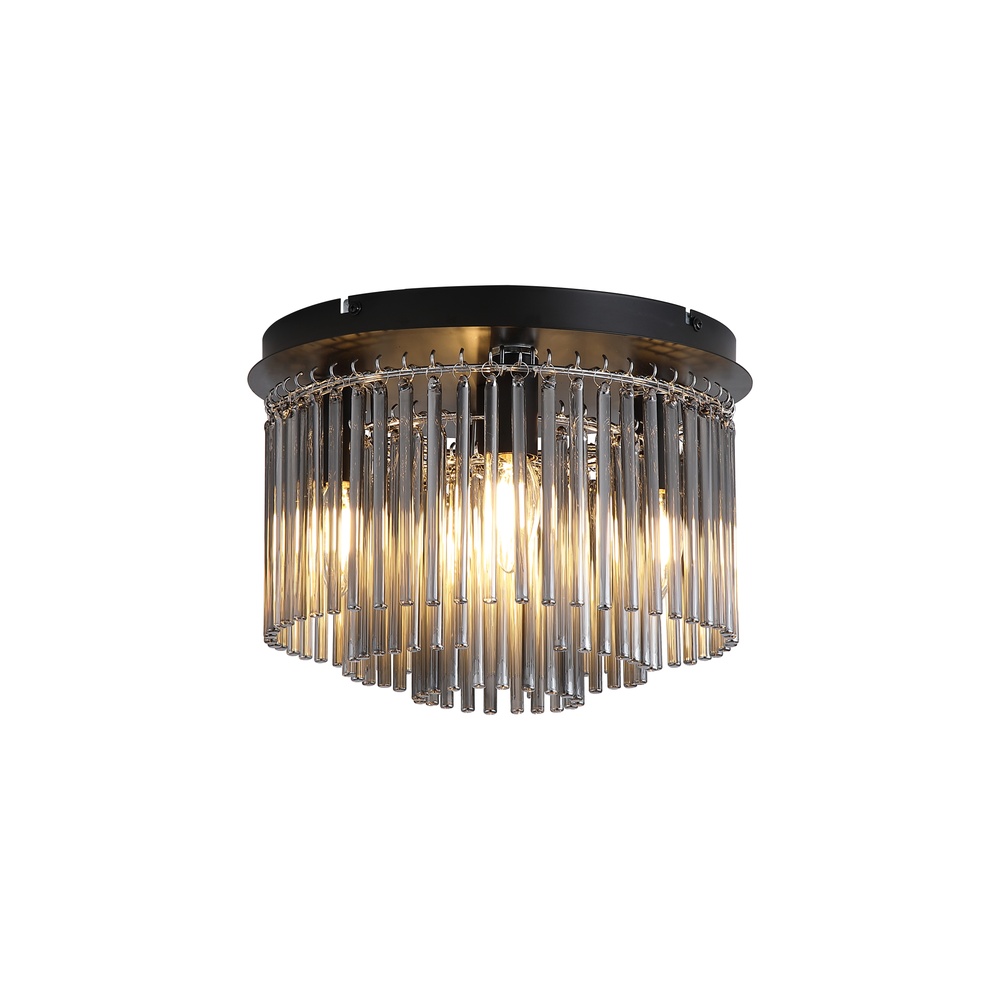 Searchlight PlafondlampSwizzle zwart - 55620-320SM