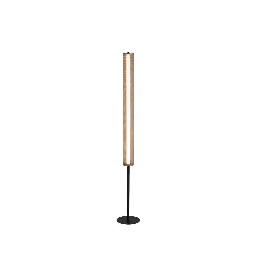Searchlight Vloerlamp Thread zwart met goud mesh - EU25153-1BK