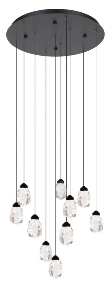 Stars of Light 10-lichts hanglampSindicat zwart - 390412