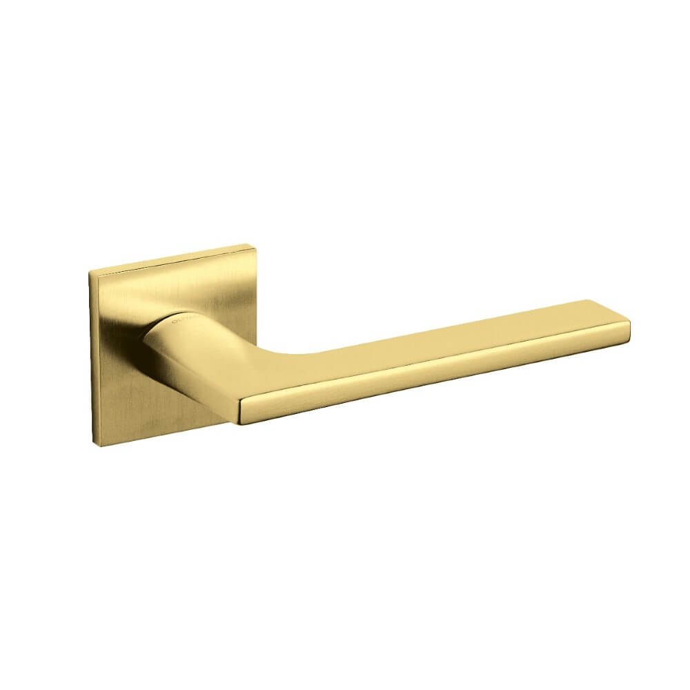 Olivari Design deurklinkLotus Q op rozet messing mat - M241RSB8BTS